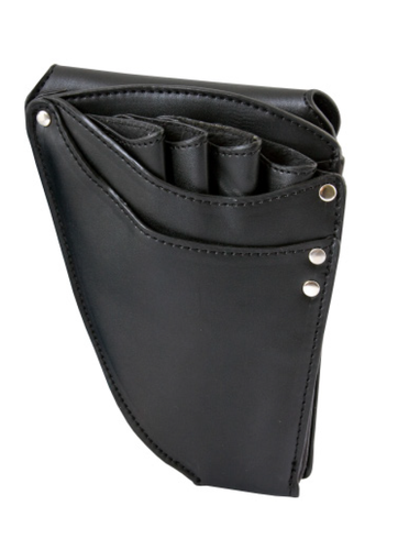 BLACK LEATHER SCISSOR HOLSTER - First Lady Shears