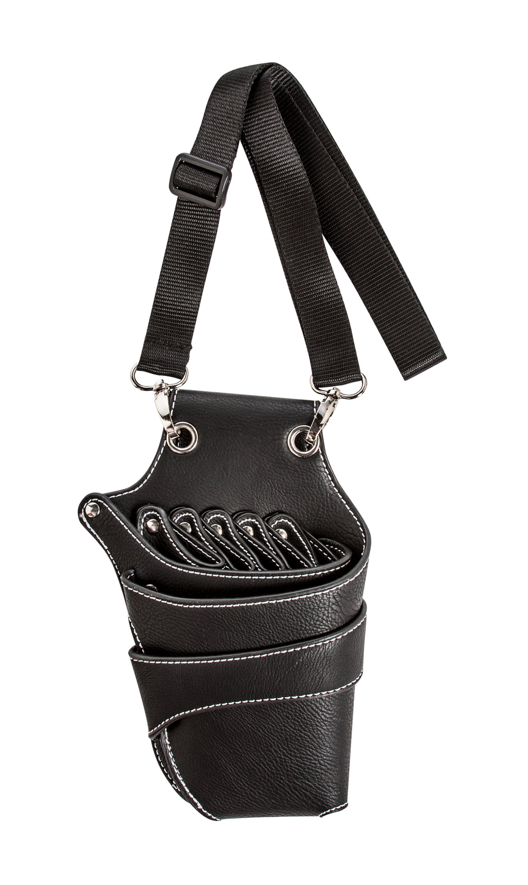 BLECK LEATHER BELT HOLSTER